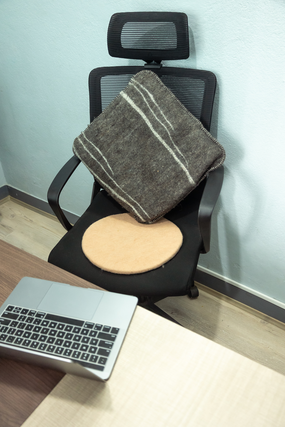 felt seat pad and cushion